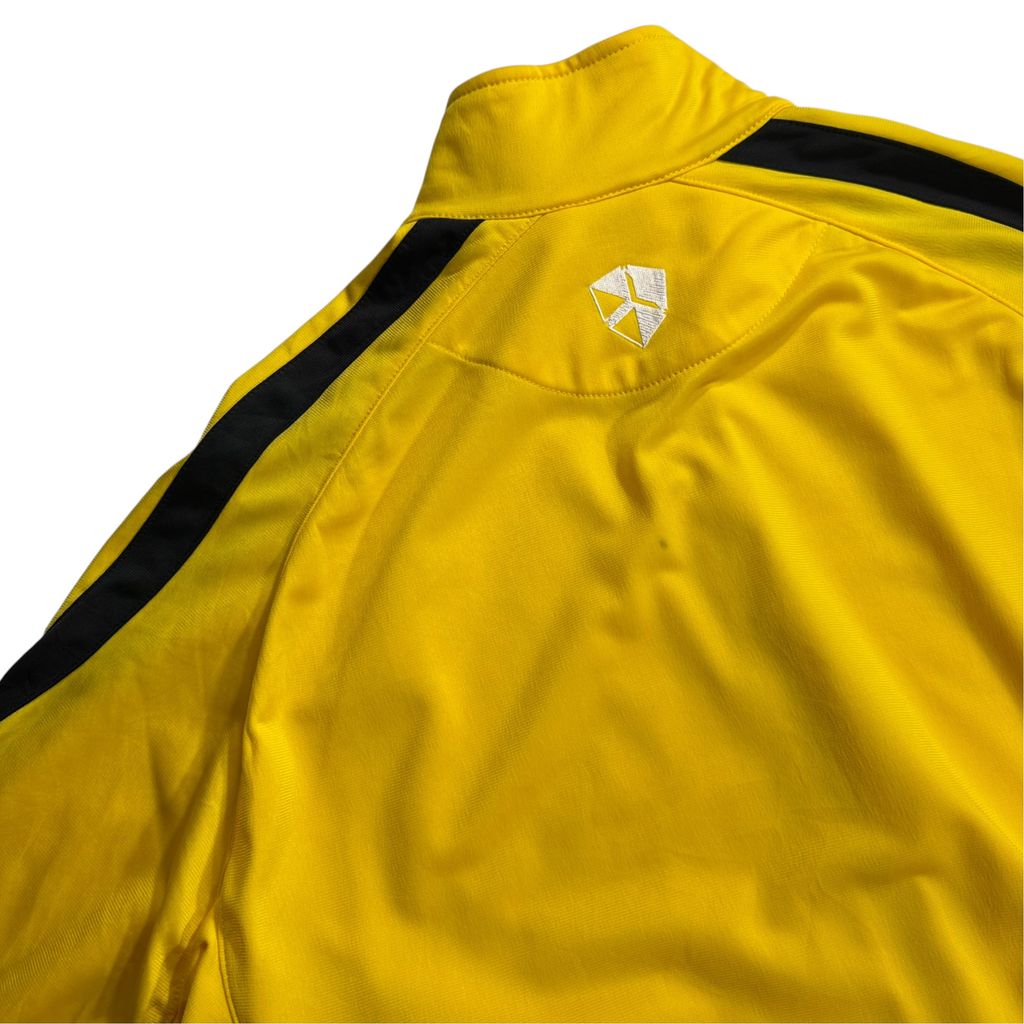 【USED】00s NIKE Track Jacket Yellow x Black XL / ナイキ トラックジャケット ジャージ 刺繍ロゴ 切替 黄色 黒 00年代