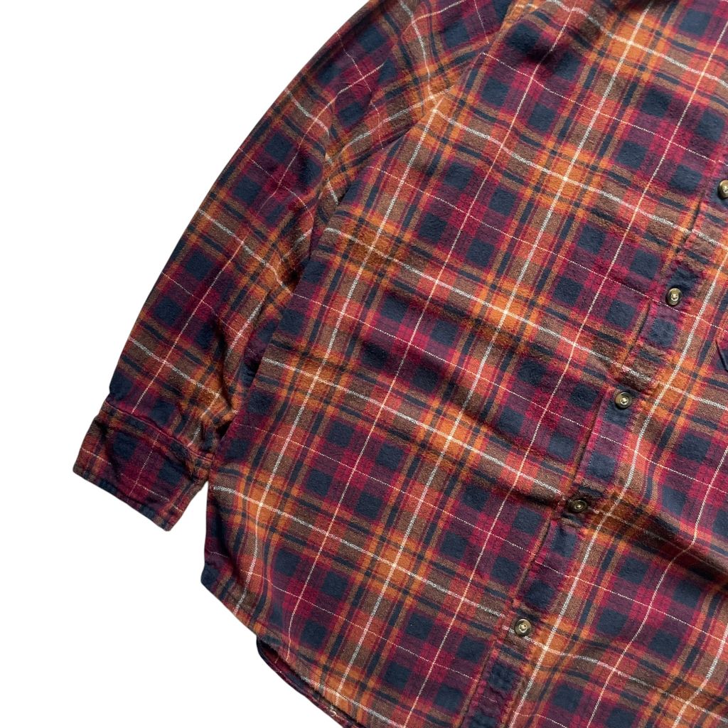 【USED】Eddie Bauer Check Flannel Shirt