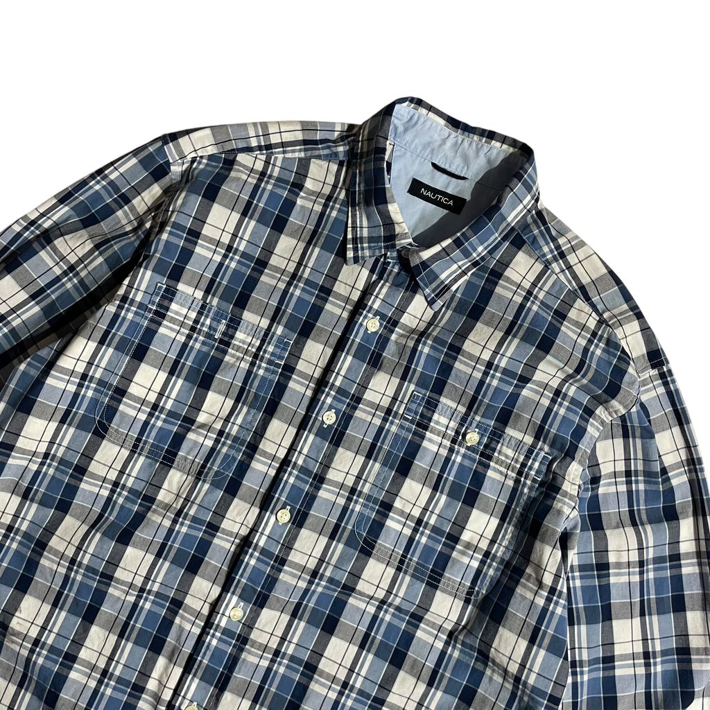 【USED】Nautica Check BD Shirt