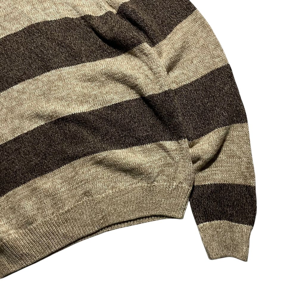 【USED】Chaps Half Zip Border Sweater