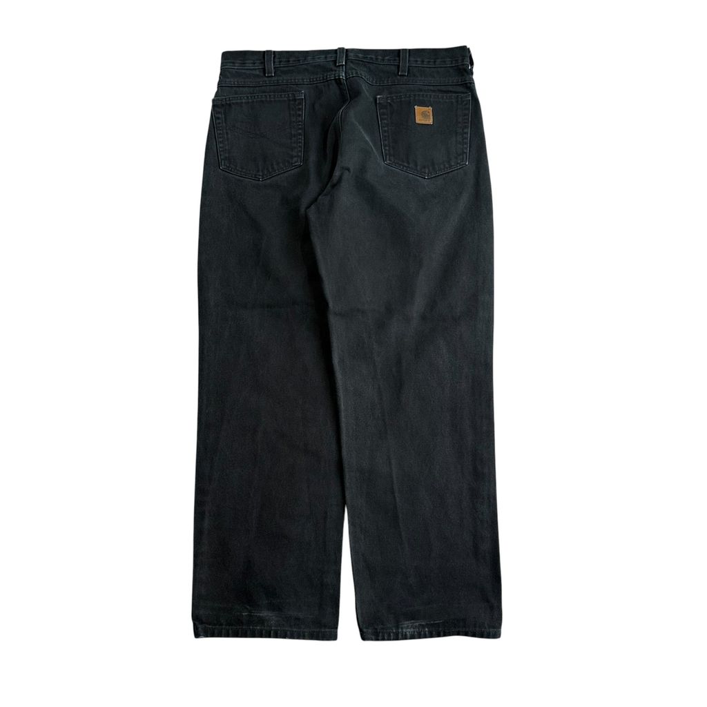 【USED】CARHARTT USA RELAXED FIT TAPARED JEANS BLK 38×30
