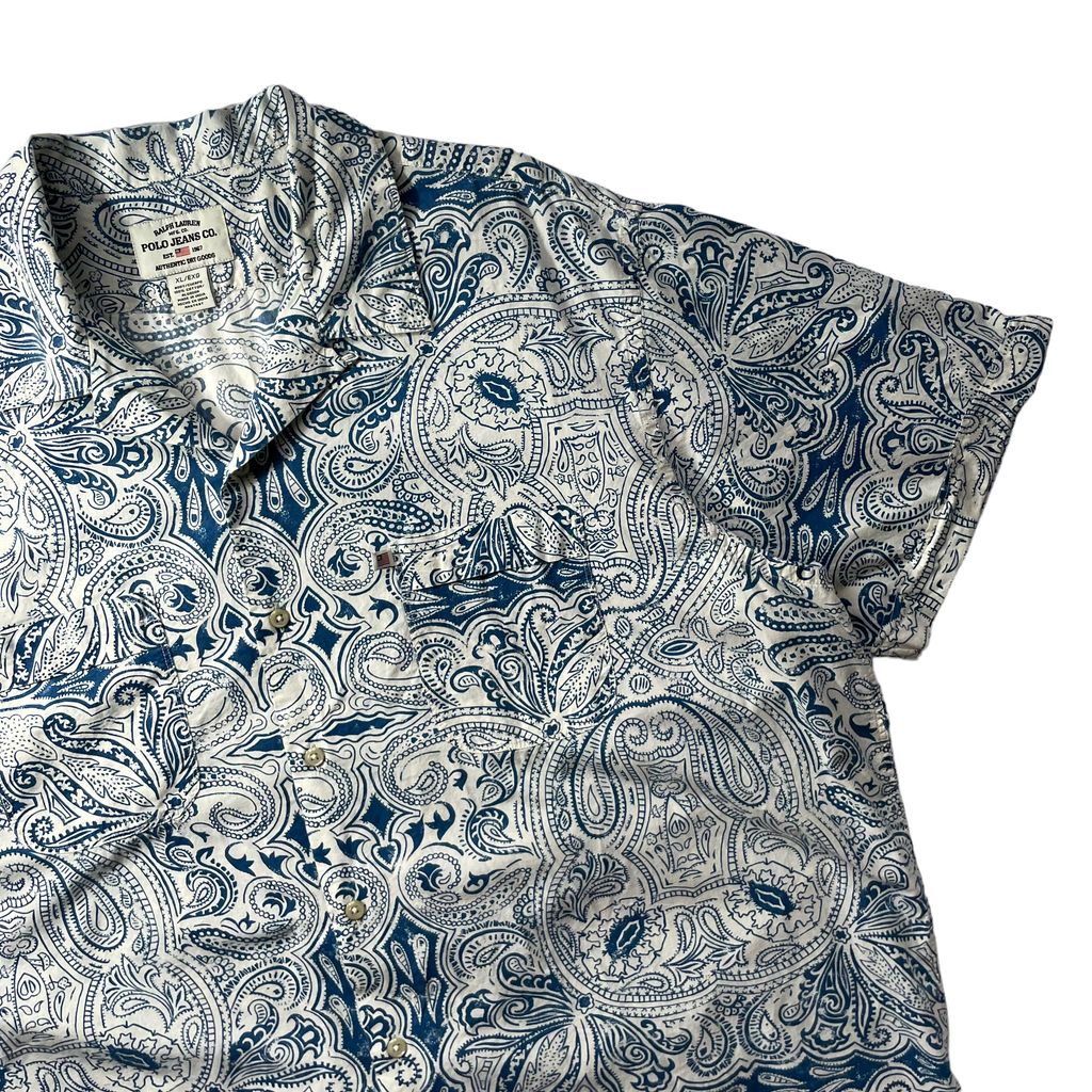 Polo Jeans Paisley Open Collar S/SL Shirt