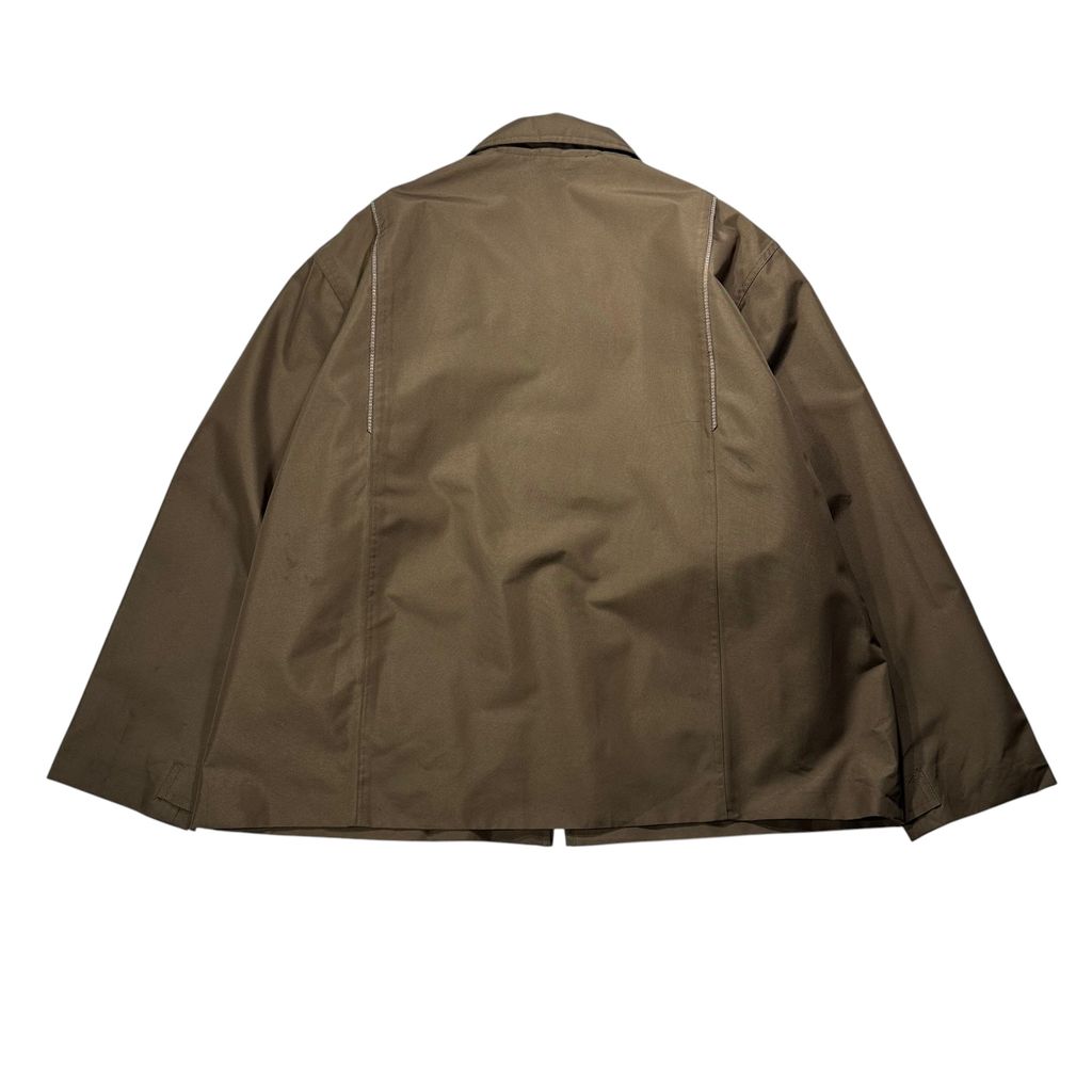 【USED】TWINHILL UPS Official Uniform Utility Jacket Brown XL / ツインヒル UPS 公式ユニフォーム ワークジャケット ブラウン 茶色 リフレクターテープ付き 企業モノ ビッグサイズ 古着