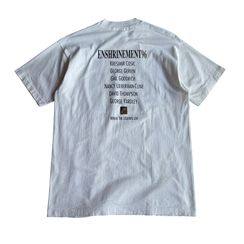 【USED】FRUIT OF THE ROOM 1996 "Basketball Hall of Fame" S/SL TEE 半袖Tシャツ Lサイズ シングルステッチ