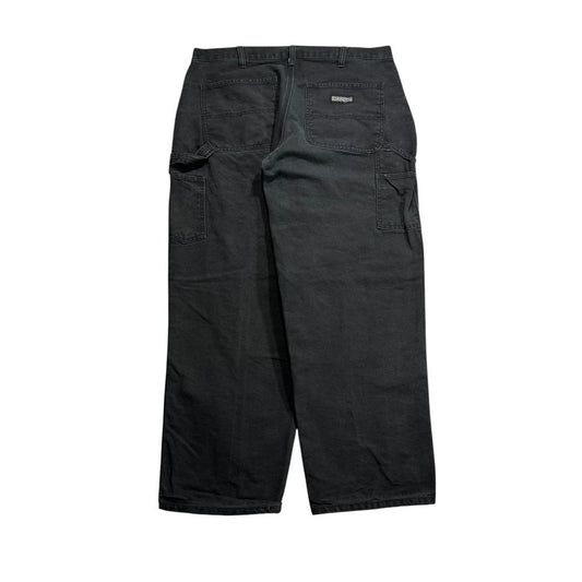 【USED】DAKOTA Worker Painter Pants Black 36 x 32 / ダコタ ワーク ペインターパンツ ブラック ダック地 ワークウェア ビンテージ 古着