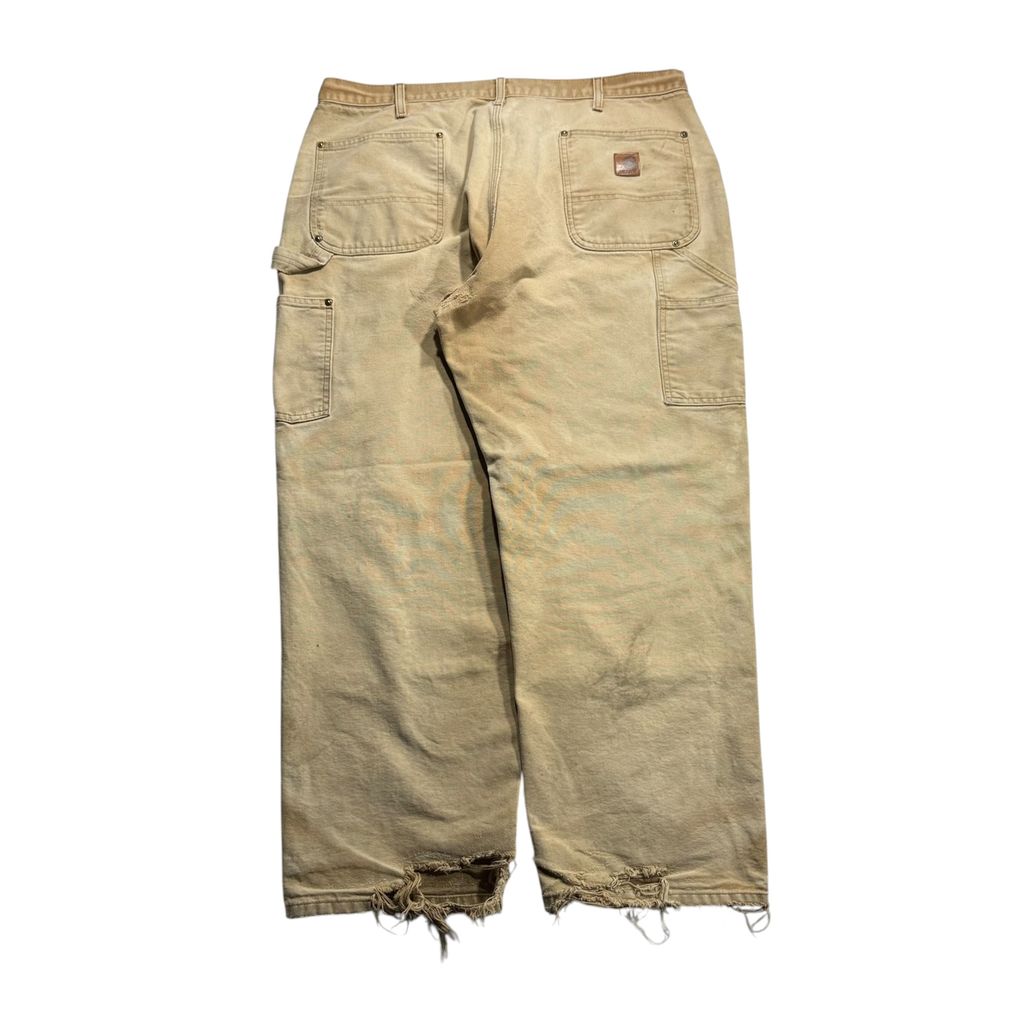 【USED】Carhartt B136 BRN Double Knee Painter Pants Carhartt Brown 38 x 30 / カーハート ダブルニー ペインターパンツ カーハートブラウン ダック地 ワーク ボロ ビンテージ