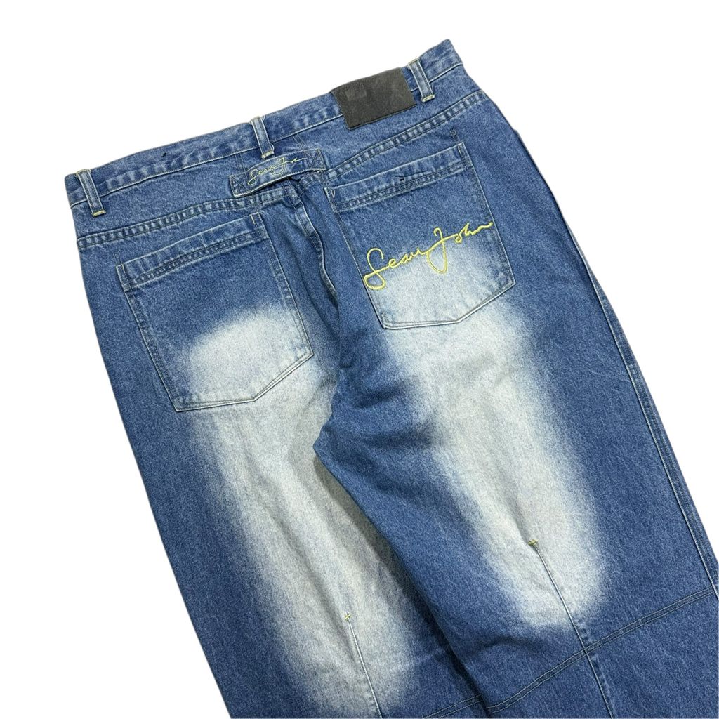【USED】00s Sean John Gradient Wash Denim Pants Blue 38 / ショーンジョン グラデーション ウォッシュ デニム パンツ ブルー バギーパンツ HIPHOP 2000年代