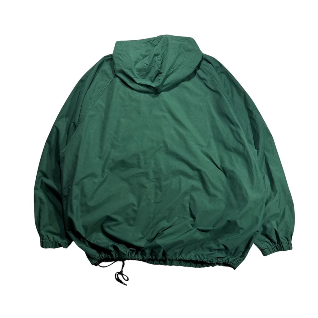 【USED】90s SPORTSMASTER USA製 ASH GROVE CEMENT Hooded Nylon Pullover Jacket Dark Green XL / スポーツマスター アッシュグローブセメント フーデッド ナイロン プルオーバー ジャケット アノラックパーカー ダークグリーン 90年代