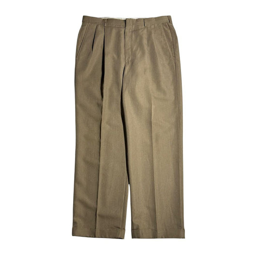 【USED】HAGGAR 2TUCK SLACKS 36×31