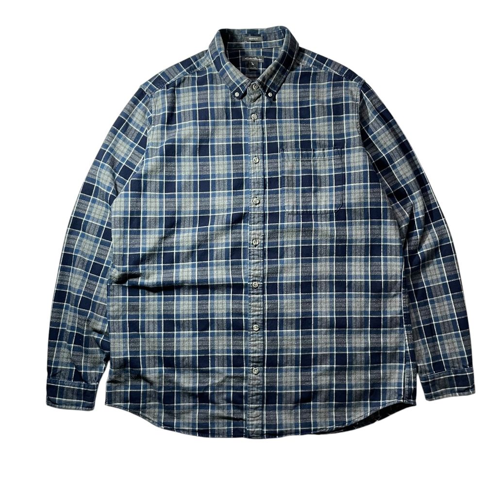 【USED】Eddie Bauer Check BD Shirt