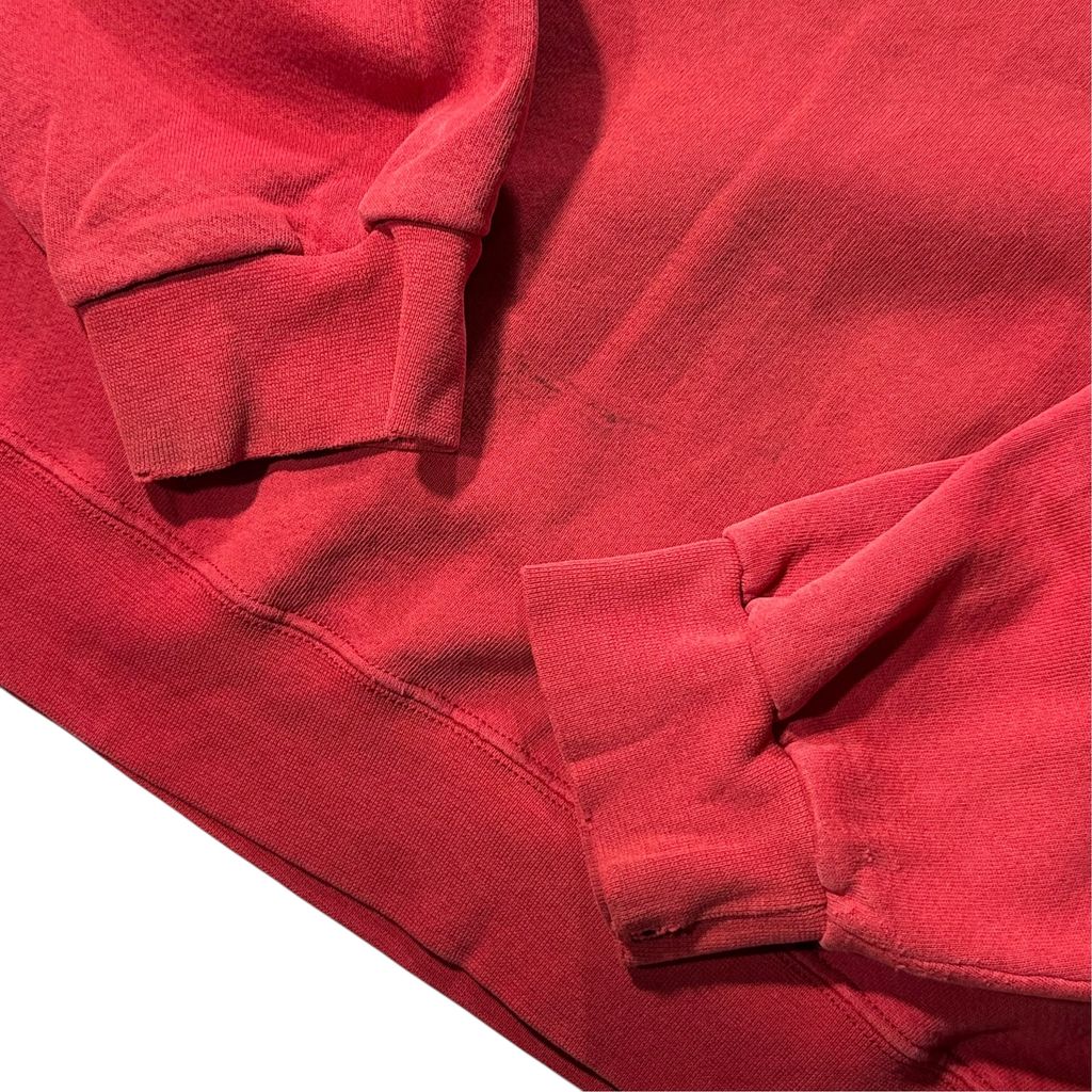 【USED】NIKE Swoosh Sweat Red XL / ナイキ ワンポイント スウッシュ 刺繍 クルーネック スウェット トレーナー レッド 赤 白タグ XLサイズ メンズ ユニセックス 古着