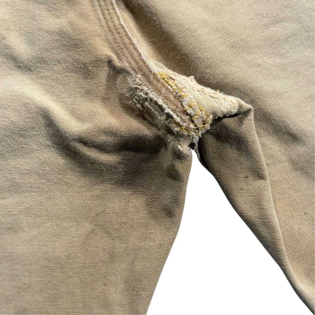 【USED】Carhartt B136 BRN Double Knee Painter Pants Carhartt Brown 38 x 30 / カーハート ダブルニー ペインターパンツ カーハートブラウン ダック地 ワーク ボロ ビンテージ