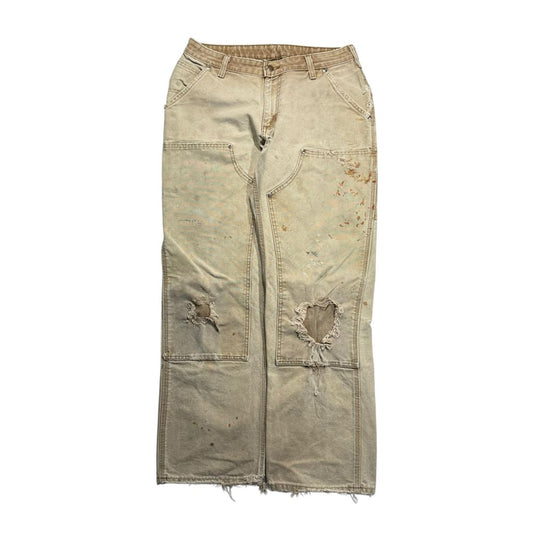 【USED】Carhartt B01 MNT Double Knee Painter Pants Carhartt Brown / Tan  カーハート ダブルニー ペインターパンツ カーハートブラウン ダック地 ワーク ボロ ビンテージ WMNS レディース