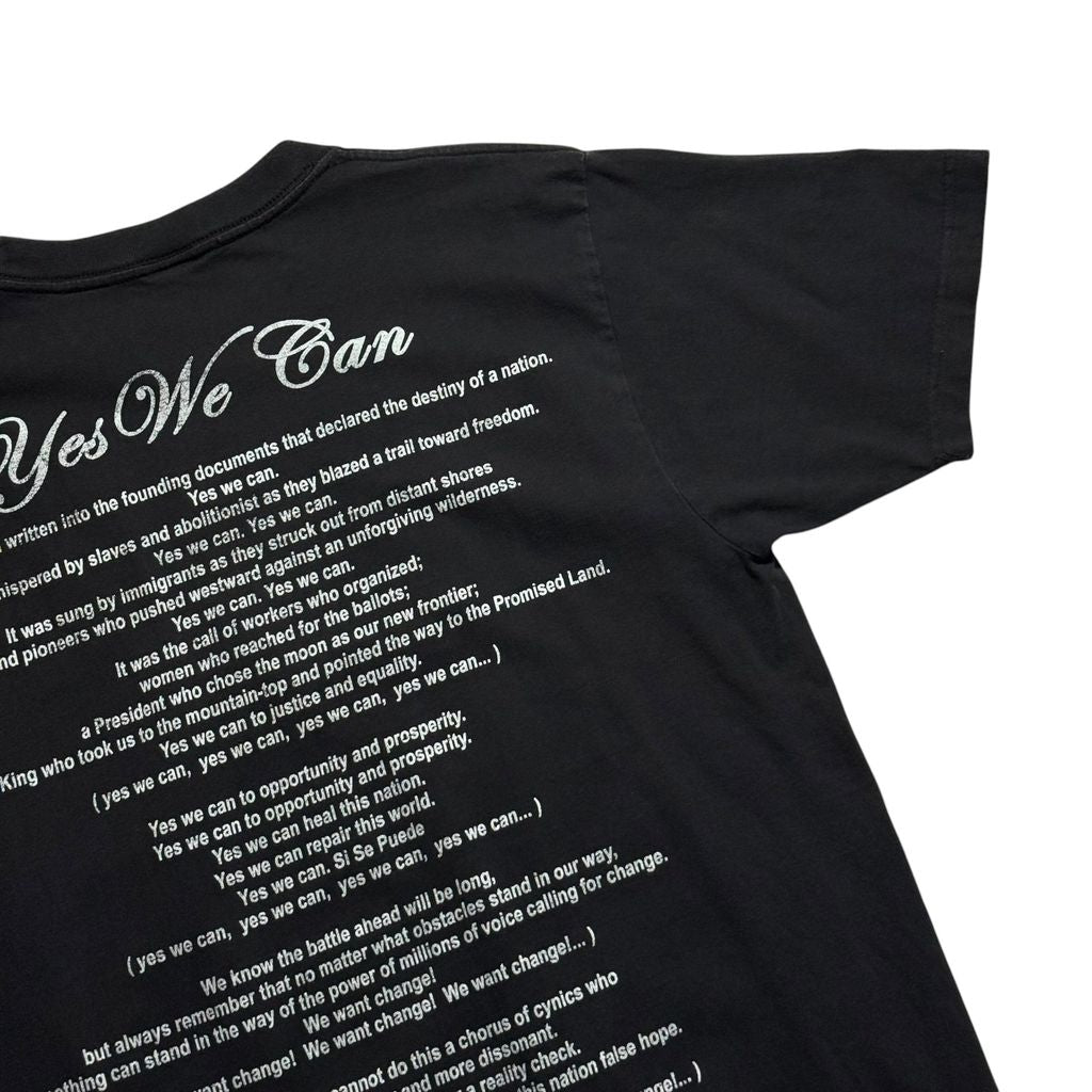 【USED】SCHOOL OF HARD KNOCKS OBAMA S/SL Tee 黒 半袖Tシャツ