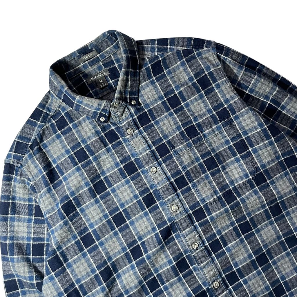 【USED】Eddie Bauer Check BD Shirt