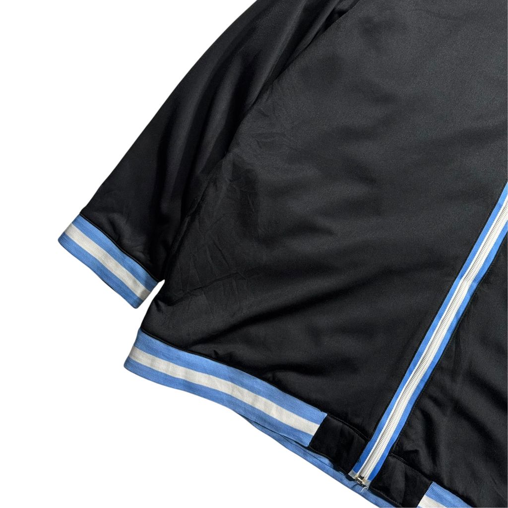 【USED】00s NIKE SUPREME COURT Track Jacket Black x Light Blue XL / ナイキ シュプリームコート トラックジャケット ジャージ 刺繍ロゴ 00年代