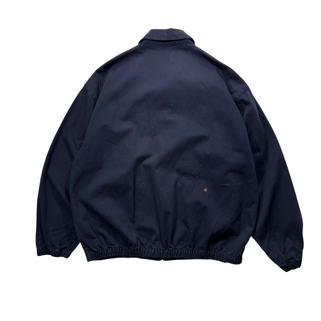 【USED】90s CHAPS RALPH LAUREN Swing Top Jacket Navy L / チャップス ラルフローレン スウィングトップ ドリズラージャケット ネイビー 濃紺 タータンチェック裏地 90年代 ヴィンテージ 古着