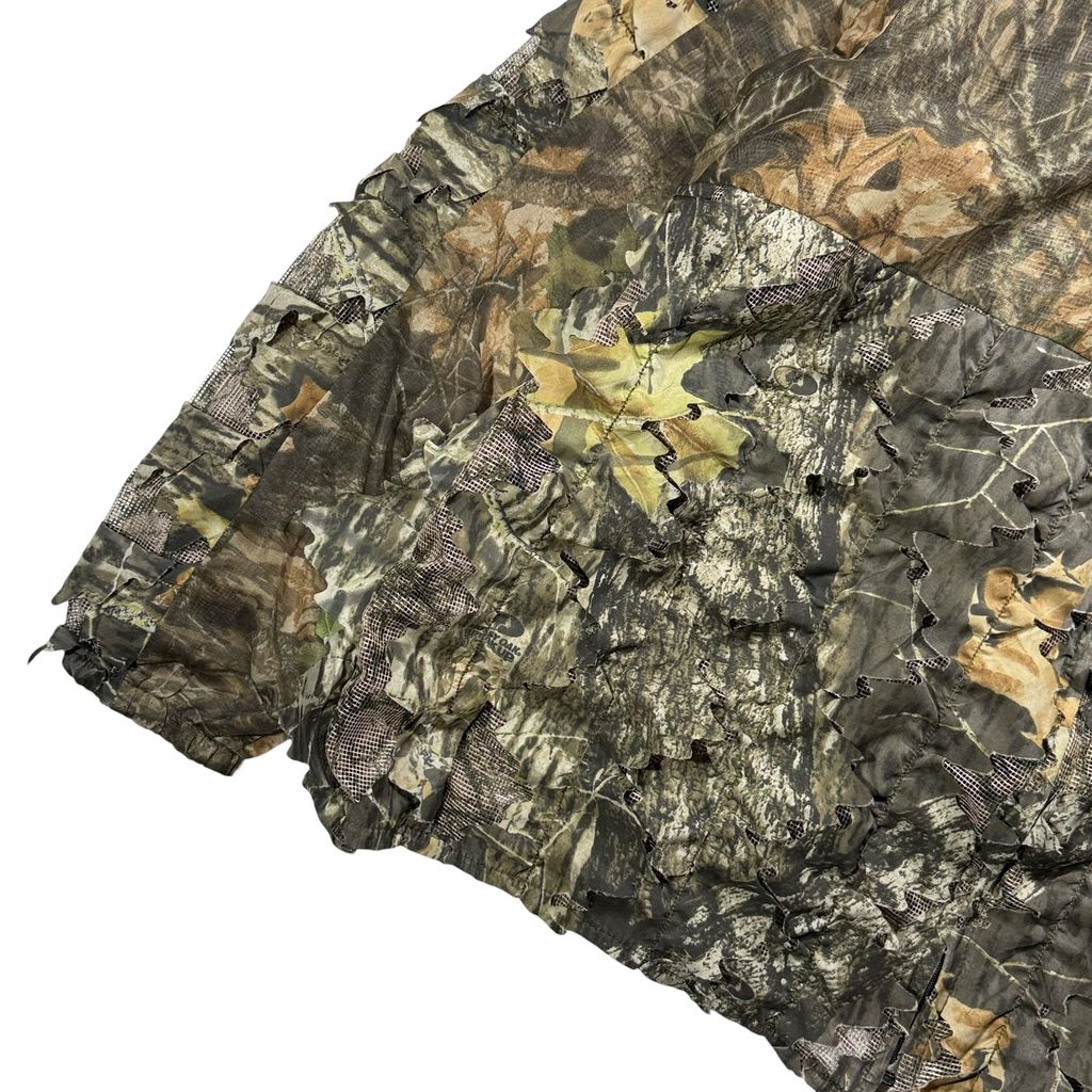 【USED】90s〜00s UNDERBRUSH Mossy Oak Break-Up 3D Leaf Camo Jacket XL / アンダーブラッシュ モッシーオーク ブレイクアップ 3Dリーフカモ 迷彩柄 ジップアップジャケット ギミック 90年代 ヴィンテージ 古着 USED