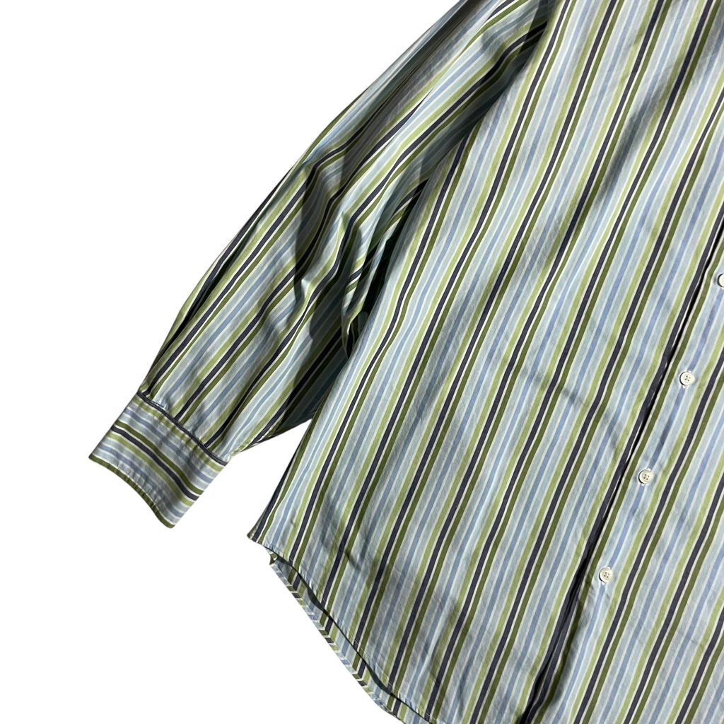 【USED】Nautica L/SL Stripe BD Shirt