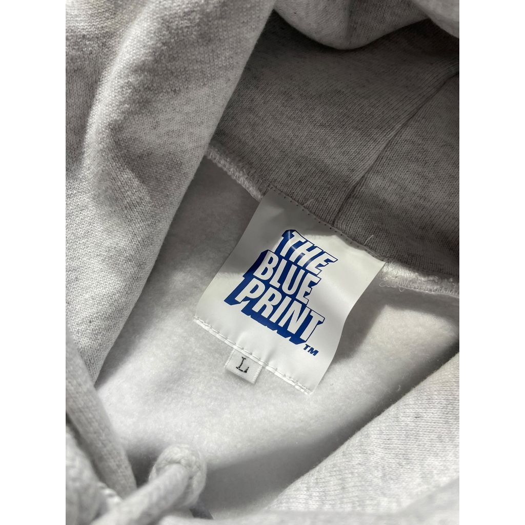 The Blueprint Original Head Line Logo PO Hoodie(Ash Gray)