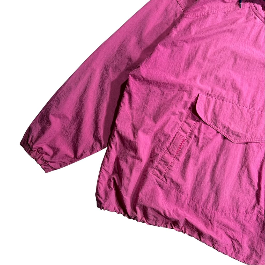 【USED】90s OLD GAP Anorak Hooded Nylon Jacket Pink x Navy XL / オールドギャップ アノラック パーカー フーデッド ナイロンジャケット プルオーバー ピンク 90年代