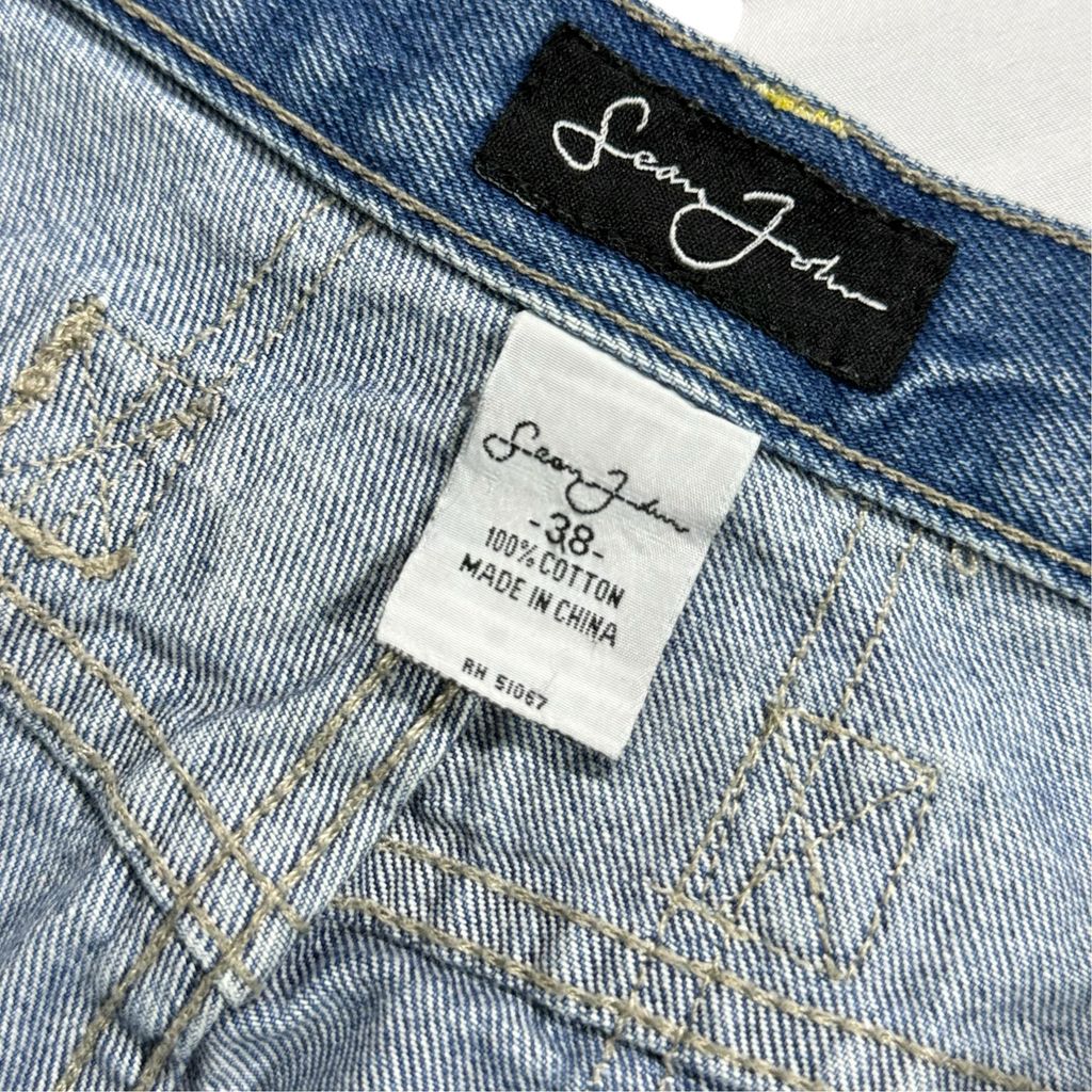 【USED】00s Sean John Gradient Wash Denim Pants Blue 38 / ショーンジョン グラデーション ウォッシュ デニム パンツ ブルー バギーパンツ HIPHOP 2000年代