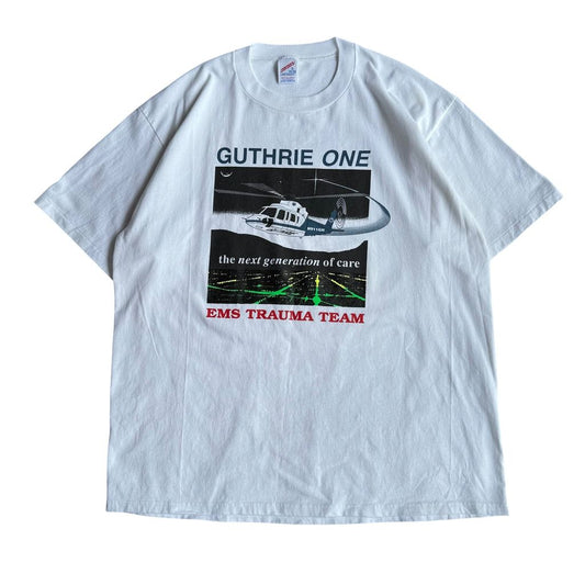 【USED】90s JERZEES ”EMS TRAUMA TEAM” Made in USA S/SL Tee 半袖Tシャツ