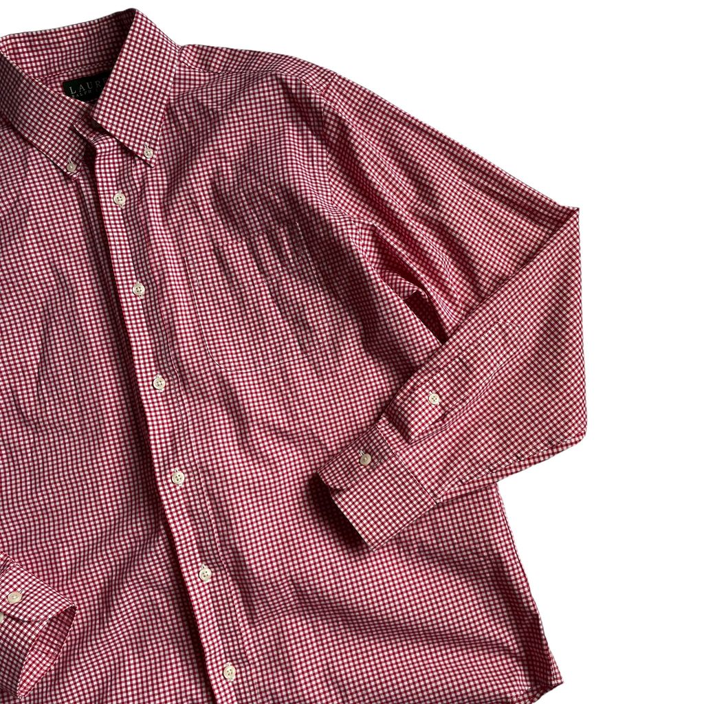 Lauren by Ralph Lauren Gingham Check L/SL BD Shirt