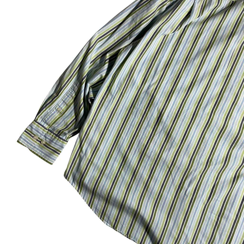 【USED】Nautica L/SL Stripe BD Shirt