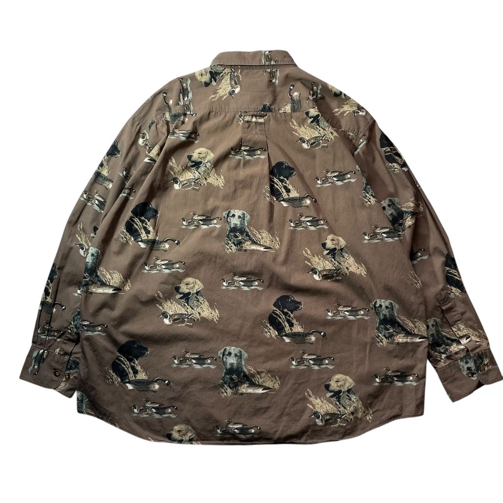 【USED】Woolrich All Over Print BD Shirt