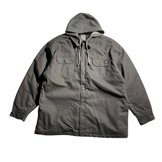 【USED】Dickies Hooded Shirt Jacket