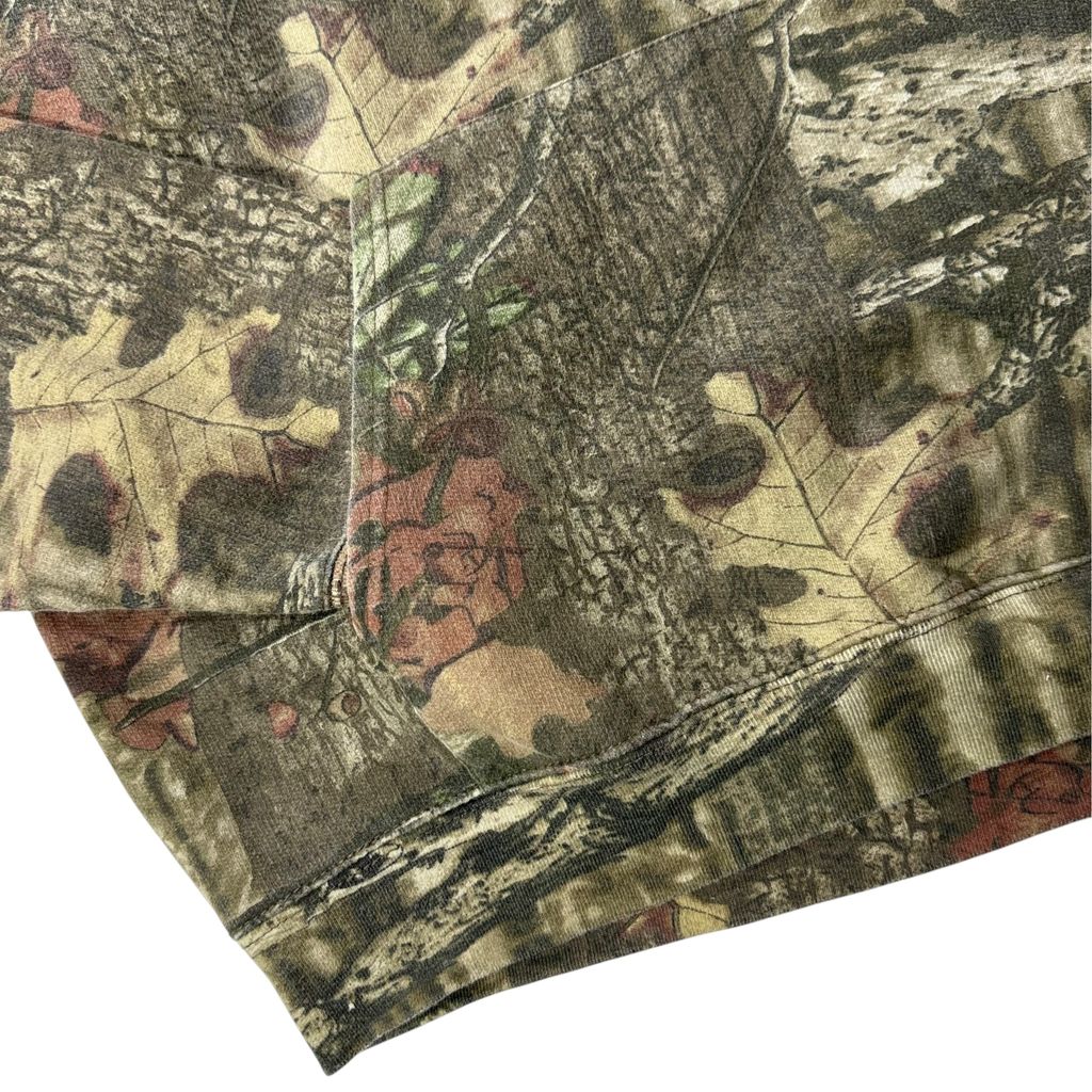 【USED】YUKON GEAR Mossy Oak Real Tree Camo Sweat Hoodie XL / ユーコンギア モッシーオーク リアルツリーカモ 迷彩 スウェット パーカー プルオーバー パキスタン製 メンズ ユニセックス 古着