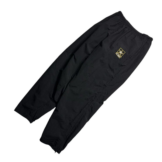【USED】U.S. ARMY APFU Physical Fitness Uniform Nylon Pants Black M-Reg / 米軍実物 APFU フィジカルフィットネス ナイロンパンツ ブラック トレーニング 裾ジップ ミリタリー 古着