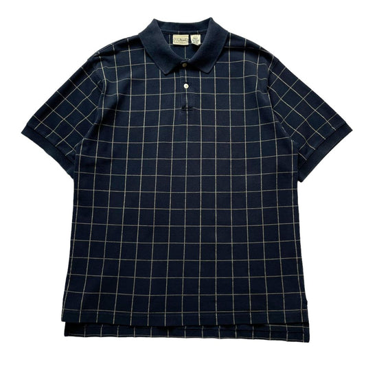 L.L. Bean Window Pen Check S/SL Polo Shirt