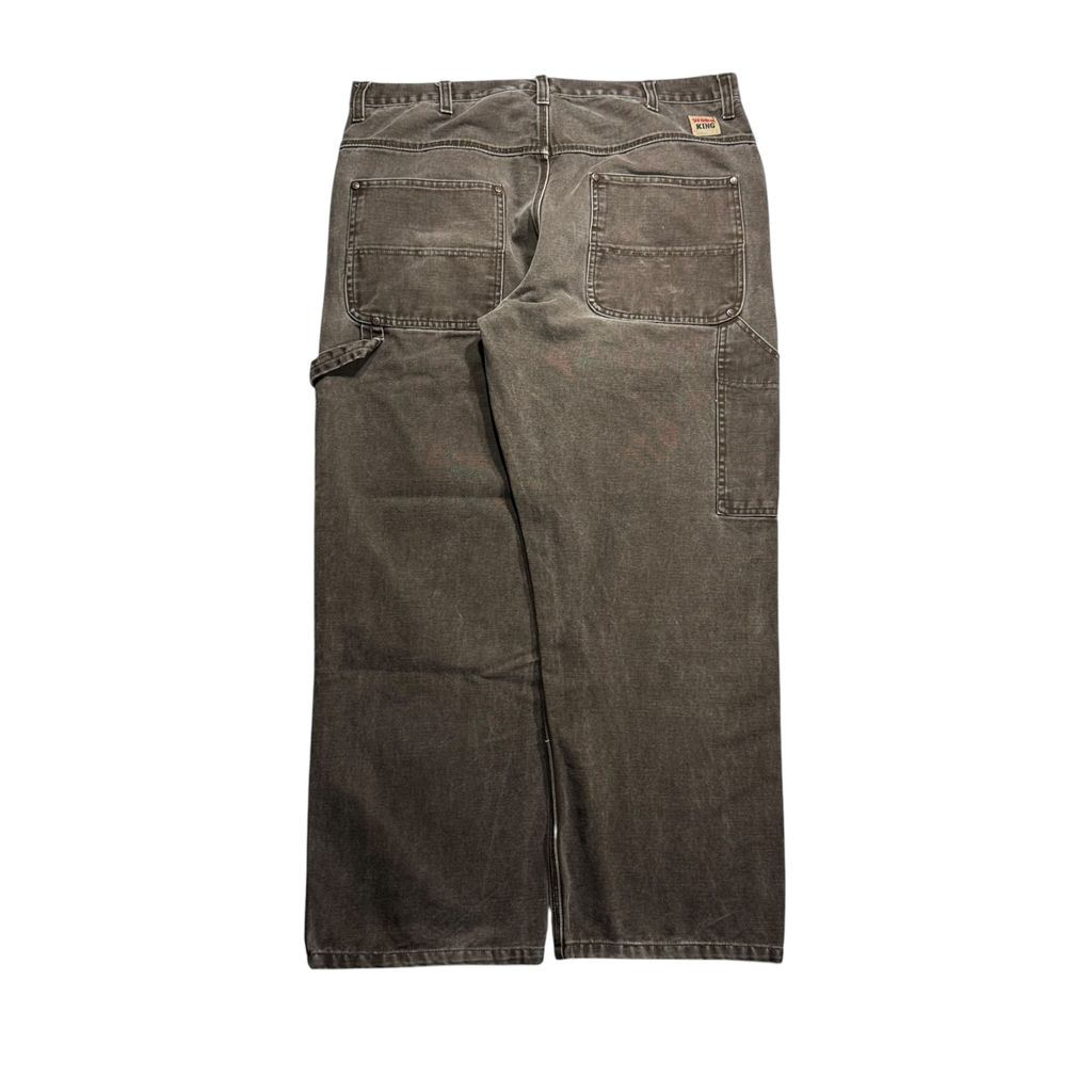 【USED】WORK KING Worker Painter Pants Charcoal Gray 38 x 30 / ワークキング ワーク ペインターパンツ チャコールグレー ダック地 ワークウェア