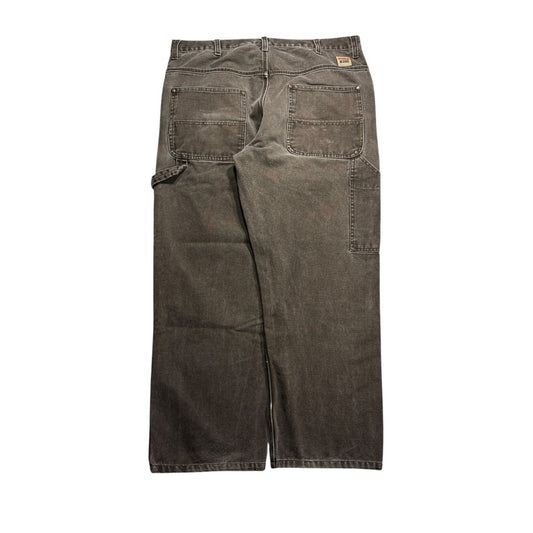 【USED】WORK KING Worker Painter Pants Charcoal Gray 38 x 30 / ワークキング ワーク ペインターパンツ チャコールグレー ダック地 ワークウェア