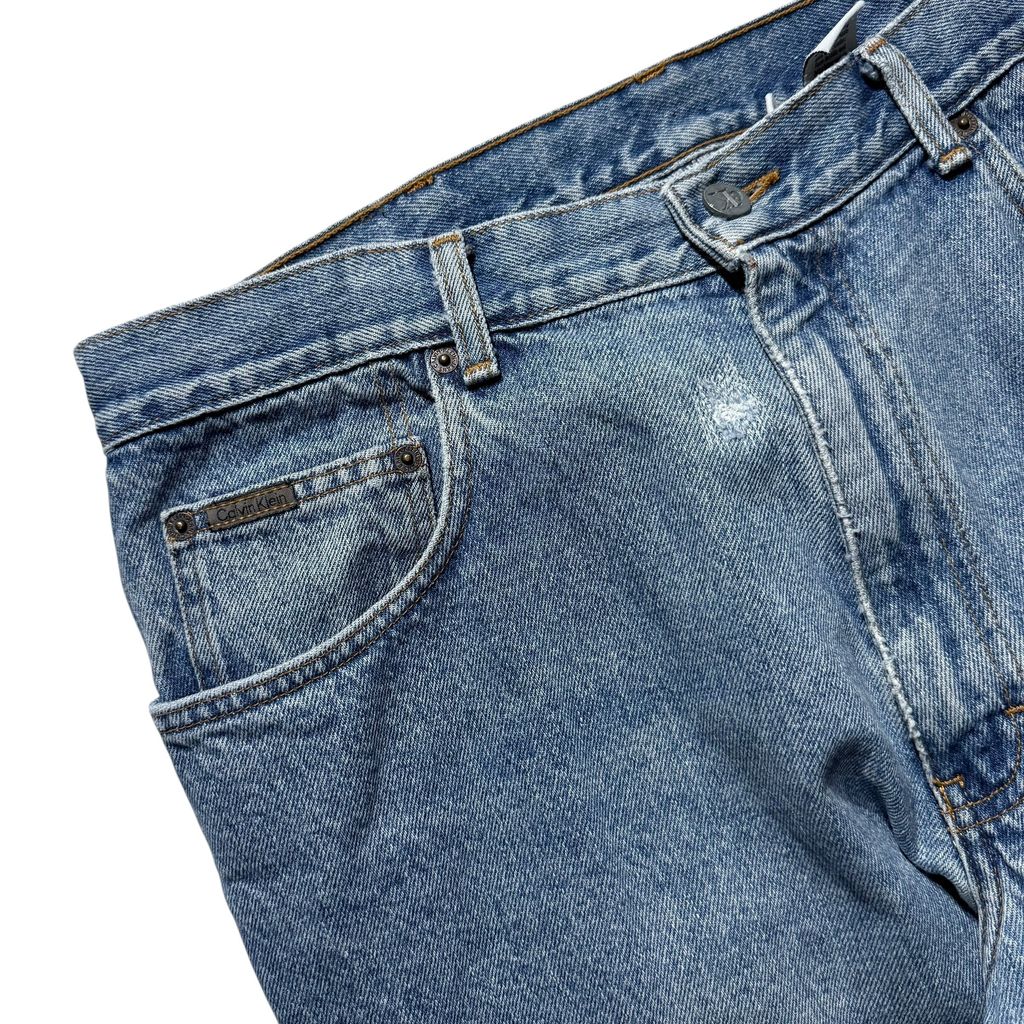 【USED】Calvin Klein Jeans Relaxed Fit Denim Pants/Made in USA