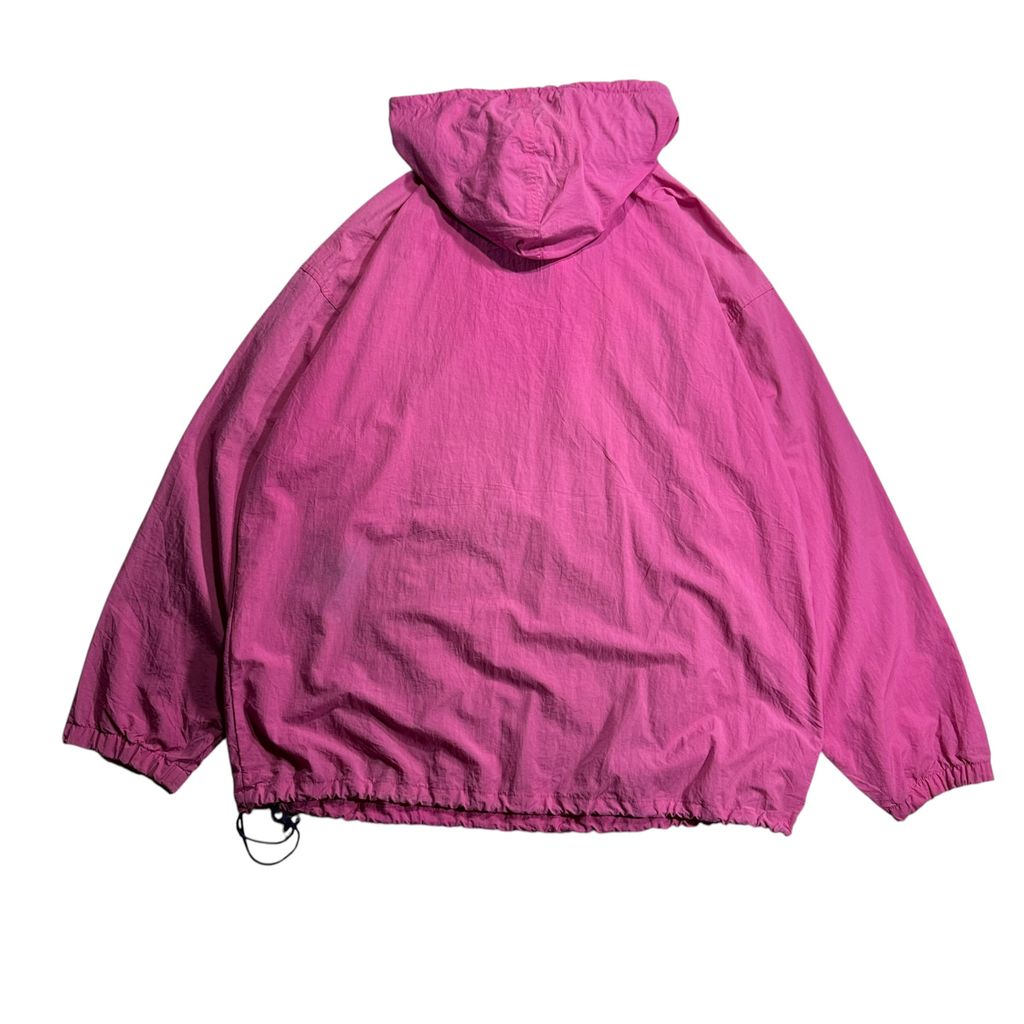 【USED】90s OLD GAP Anorak Hooded Nylon Jacket Pink x Navy XL / オールドギャップ アノラック パーカー フーデッド ナイロンジャケット プルオーバー ピンク 90年代