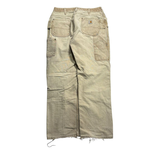 【USED】Carhartt B01 MNT Double Knee Painter Pants Carhartt Brown / Tan  カーハート ダブルニー ペインターパンツ カーハートブラウン ダック地 ワーク ボロ ビンテージ WMNS レディース