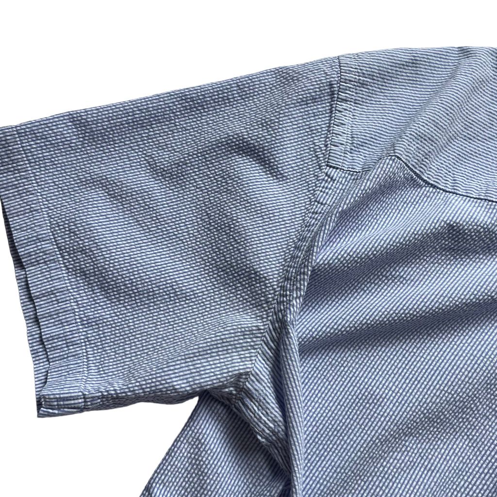 L.L. Bean Stripe Seersucker BD Shirt