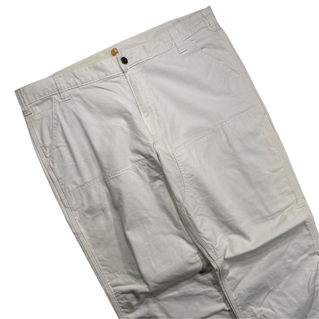 【USED】Carhartt Double Knee Painter Pants White Natural 40 x 32 / カーハート ダブルニー ペインターパンツ ホワイト ナチュラル 生成り ワークパンツ ビンテージ