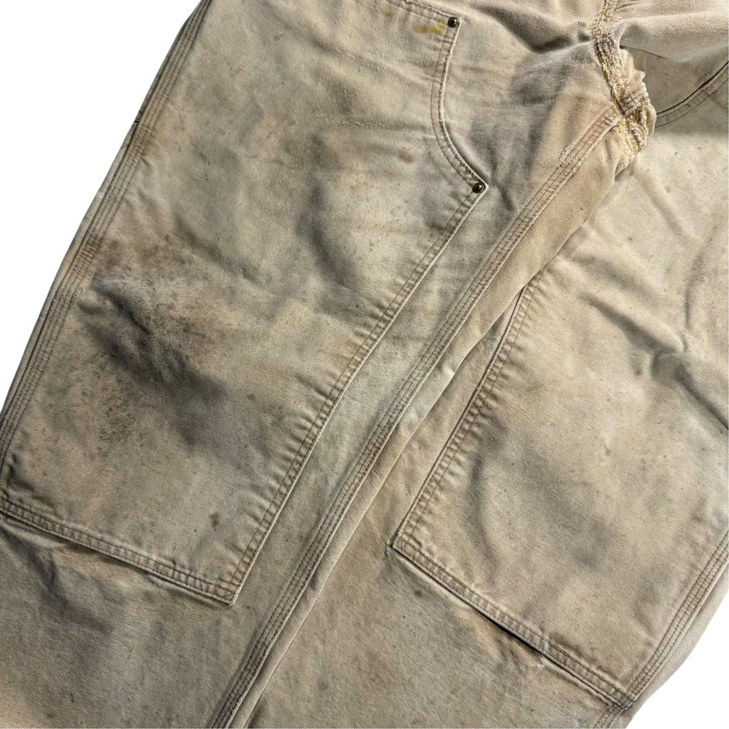 【USED】Carhartt B136 BRN Double Knee Painter Pants Carhartt Brown 38 x 30 / カーハート ダブルニー ペインターパンツ カーハートブラウン ダック地 ワーク ボロ ビンテージ