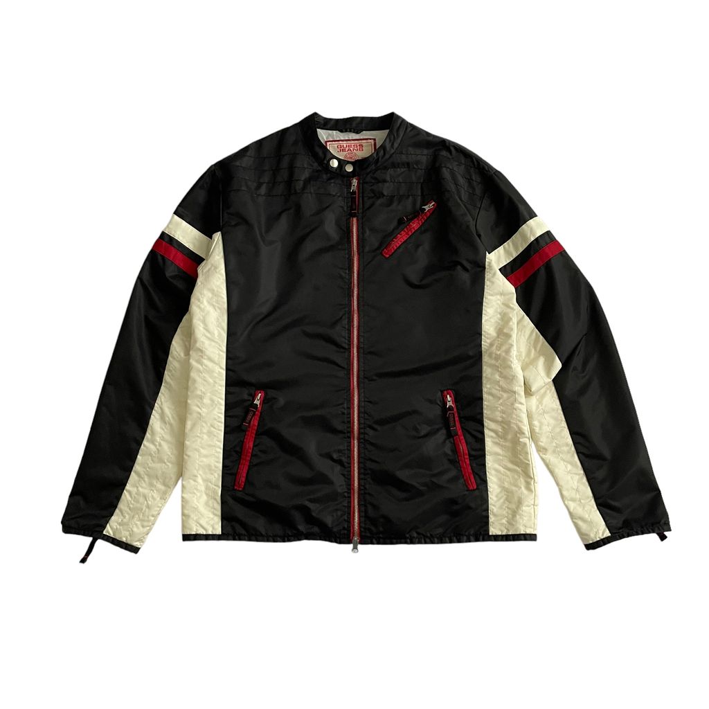GUESS JEANS Zip Up Racing Jacket