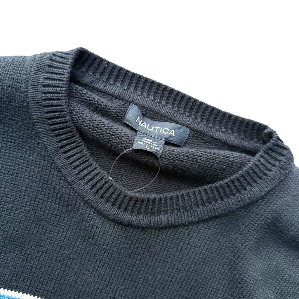【USED】Nautica Stripe Cotton Sweater