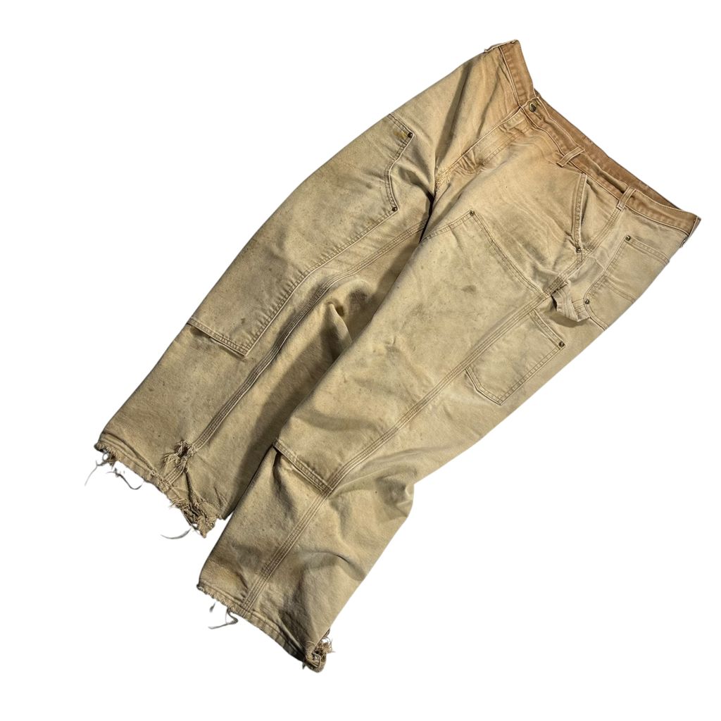 【USED】Carhartt B136 BRN Double Knee Painter Pants Carhartt Brown 38 x 30 / カーハート ダブルニー ペインターパンツ カーハートブラウン ダック地 ワーク ボロ ビンテージ