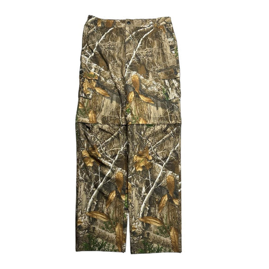 【USED】Magellan Outdoors Realtree Edge Camo Cargo Pants Real Tree XL / マゲランアウトドア リアルツリー 迷彩 カモフラ 2WAY カーゴパンツ 切り替え アウトドア ビンテージ 古着