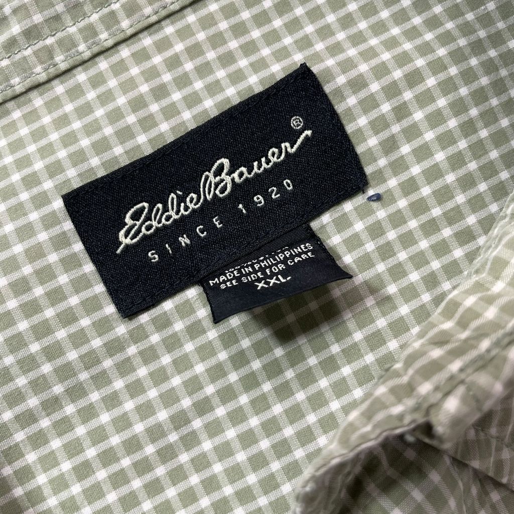【USED】Eddie Bauer Check BD Shirt