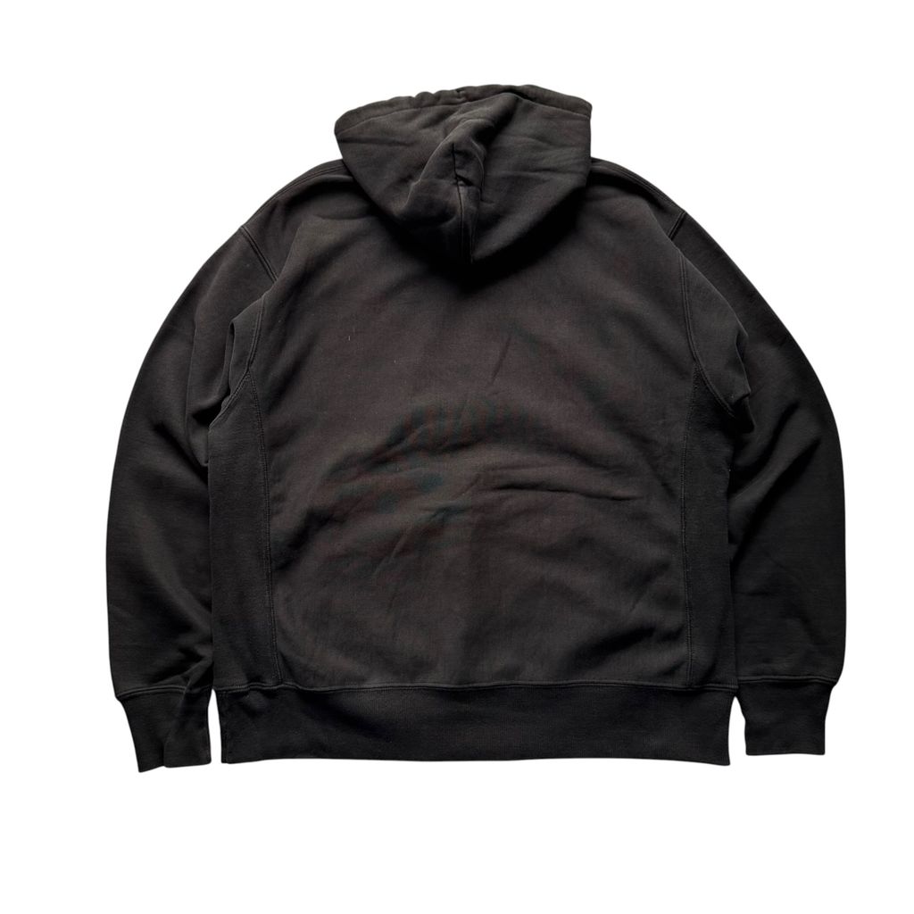 【USED】Champion REVERSE WEAVE Hoodie Black M JPN XL / チャンピオン リバースウィーブ スウェット パーカー プルオーバー フーディー ブラック 黒 目付き パキスタン製 メンズ ユニセックス 古着