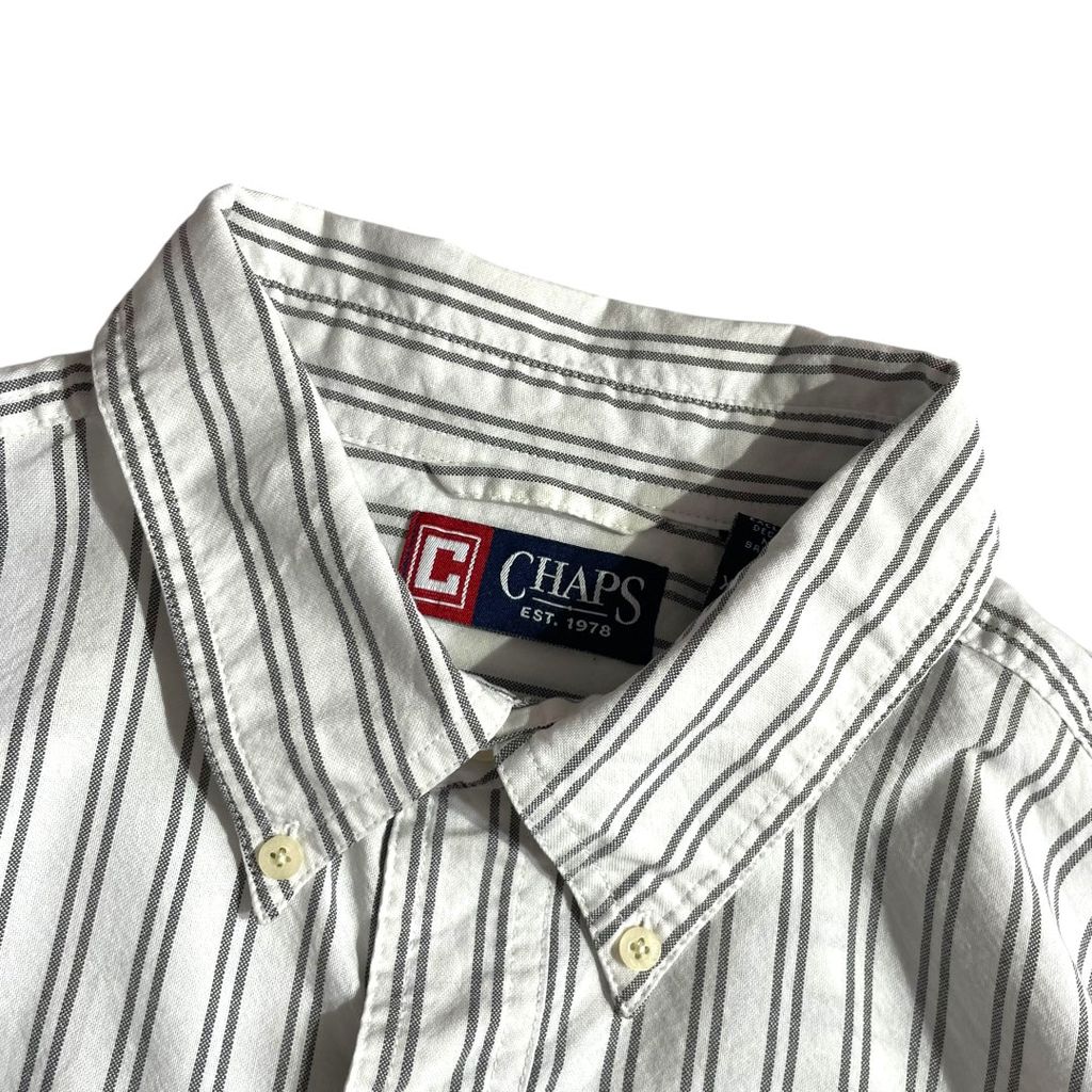 【USED】Chaps L/SL Stripe BD Shirt