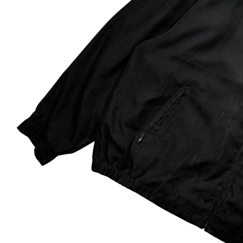 【USED】90s〜00s Gary Player Swing Top Jacket Black XL / ゲーリープレーヤー スウィングトップ ドリズラージャケット ピーチスキン ブラック 黒 多機能内ポケット 90年代 ヴィンテージ 古着